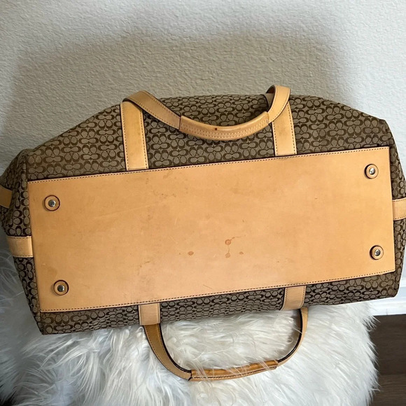 Coach F77012 Vintage XL Signature C Canvas w/Vachetta Leather Trim Tote … - Picture 8 of 12